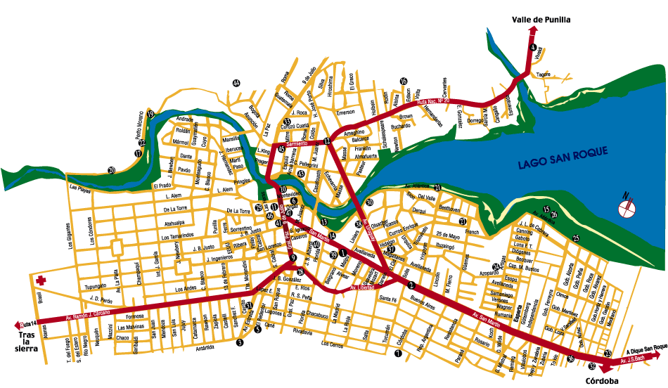 carlos paz mapa