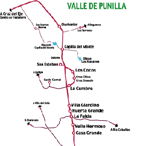 mapa punilla